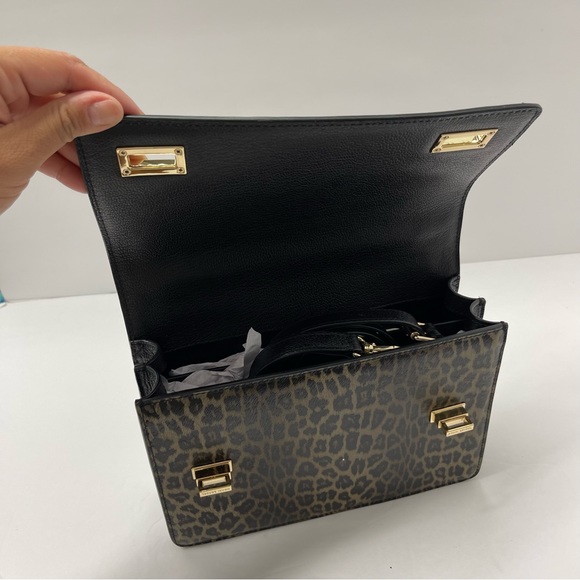 Henri Bendel West 57th RARE Leopard School Bag NWT/ Stripe Dustbin - Picture 5 of 16